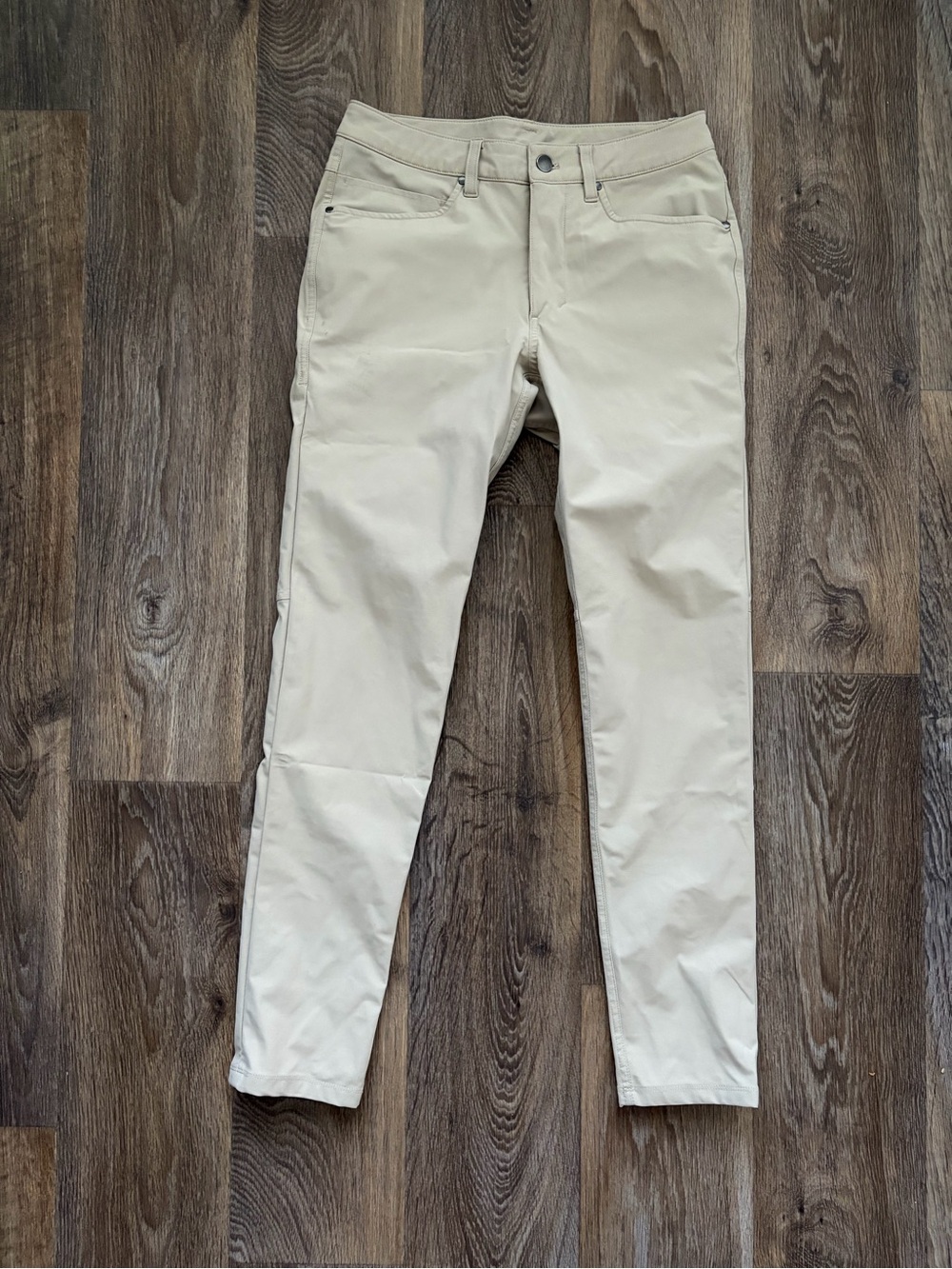 Lululemon Utilitech High Rise 7/8 Pant Trench Beige 5 Pocket Stretch Women’s 28